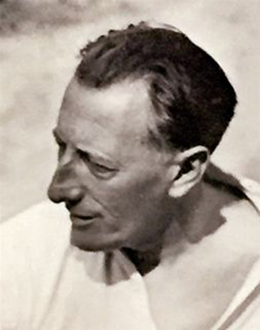 Het enige bekende portret van Ad Grimmon
              <br/>
              John Radecker/Archief Grimmon, 1934